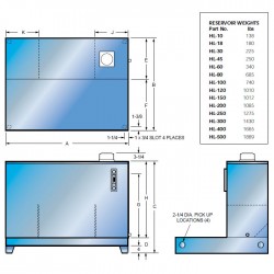 "L" Shaped Reservoir